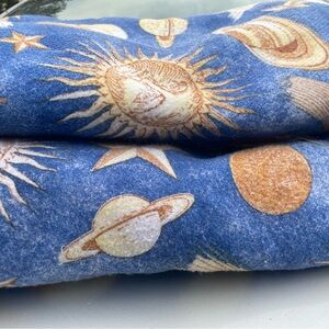 Blue Celestial Print Blankets